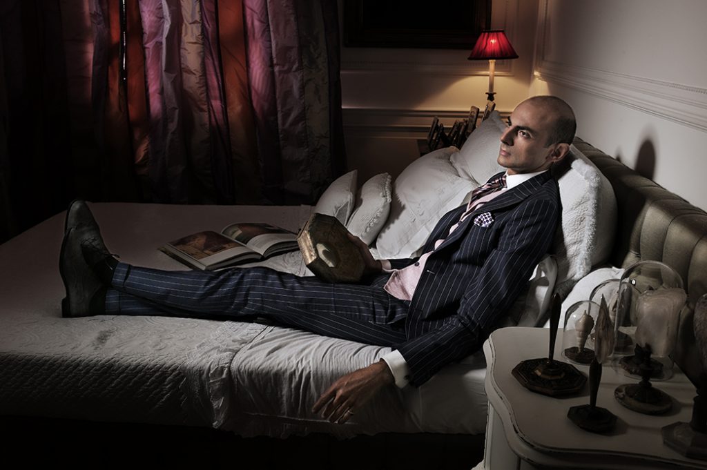Enzo Miccio con il make-up di Paolo Pinna