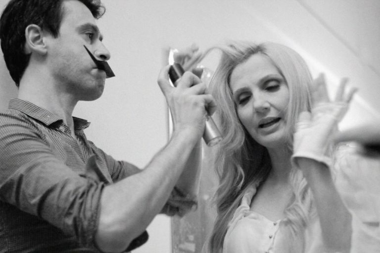 Lorella Cuccarini con il make-up di Paolo Pinna