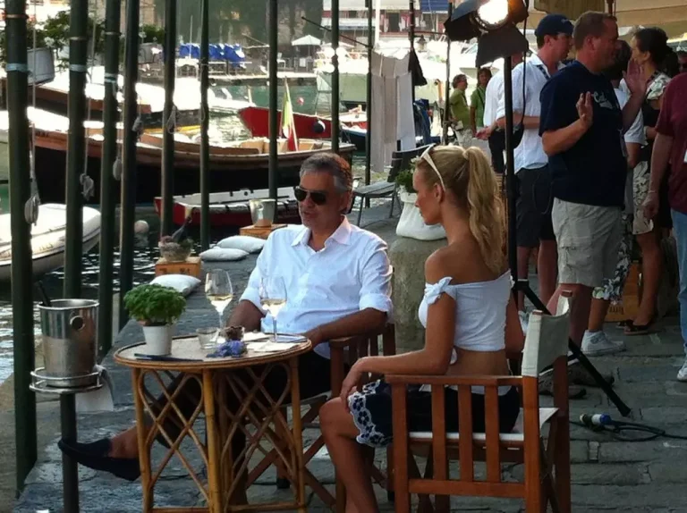Andrea Bocelli con il make-up di Paolo Pinna