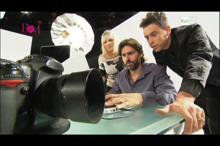 Paolo Pinna sul set di Beauty and me, Rai 2